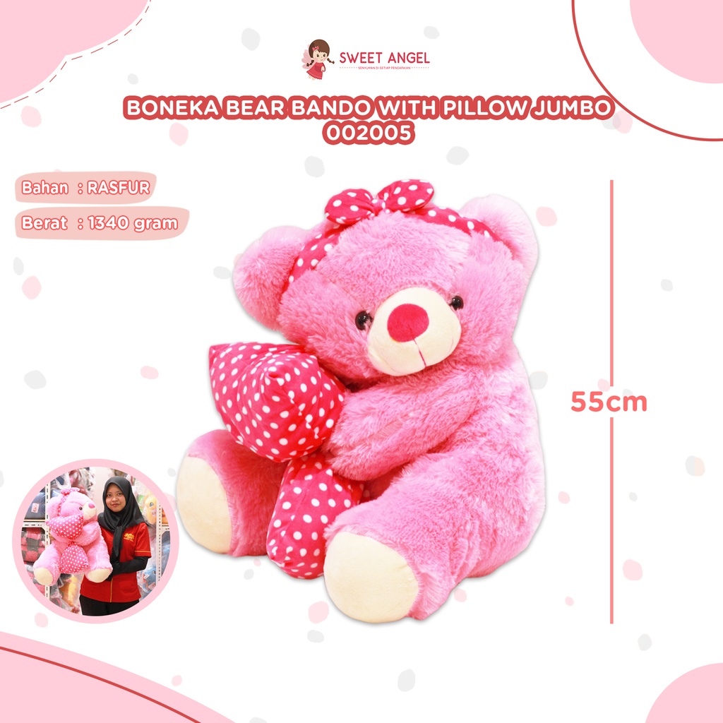 BONEKA BEAR BANDO W/PILLOW JUMBO