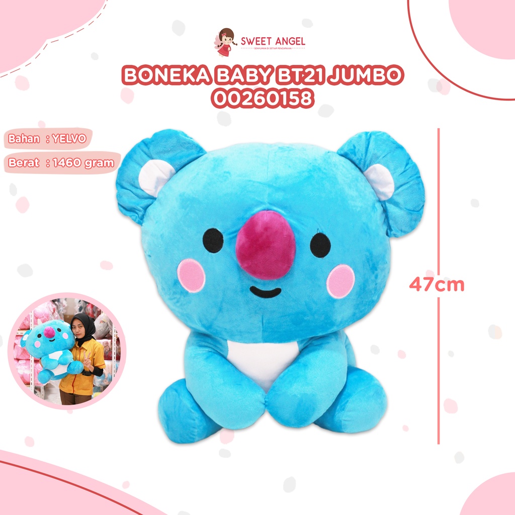 [00260158] BONEKA BABY BT21 JUMBO 25 " (Koya)