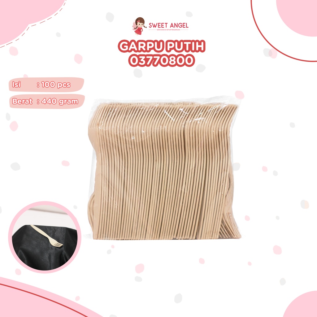 [03770800] GARPU PUTIH ISI 100PCS