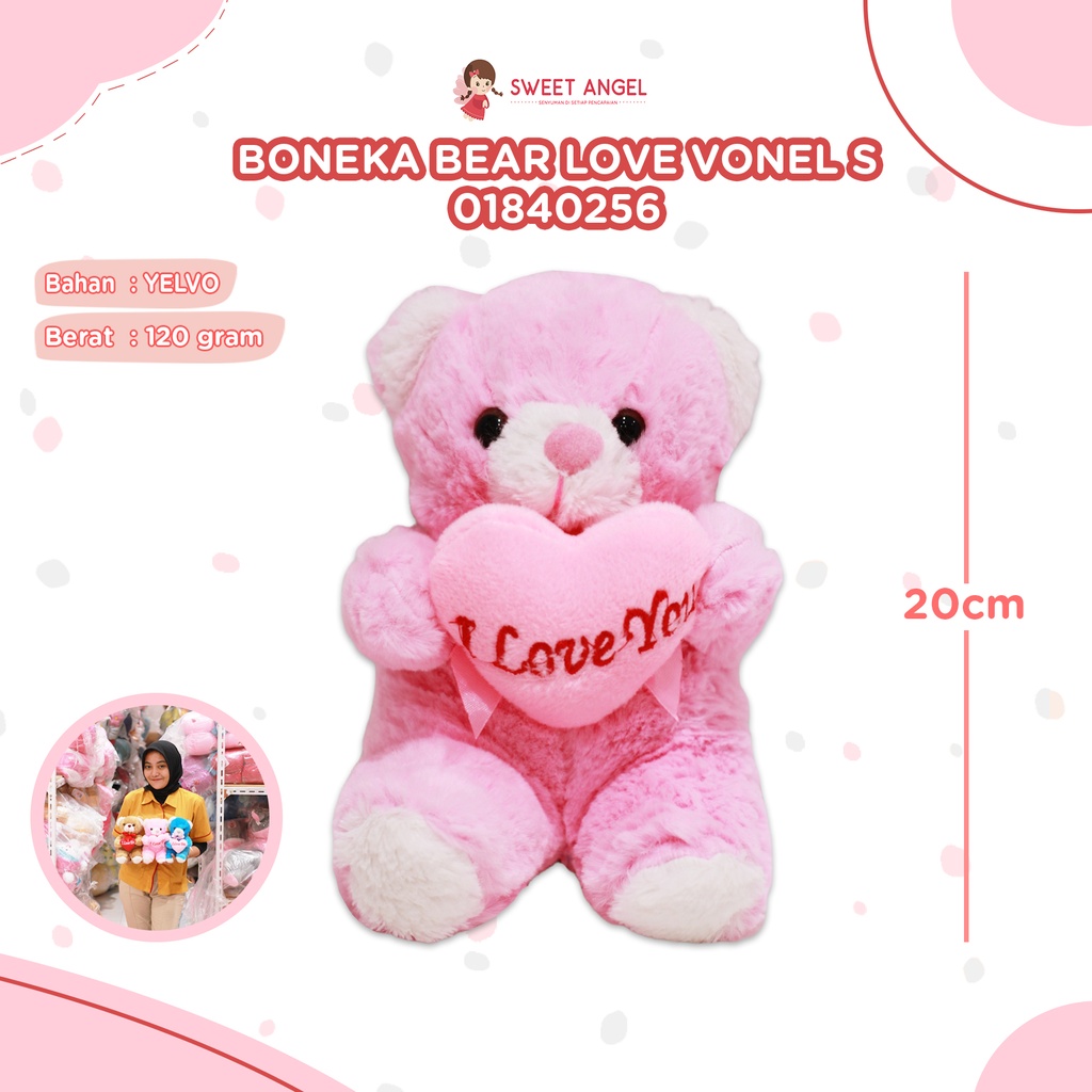 BONEKA BEAR LOVE VONEL S