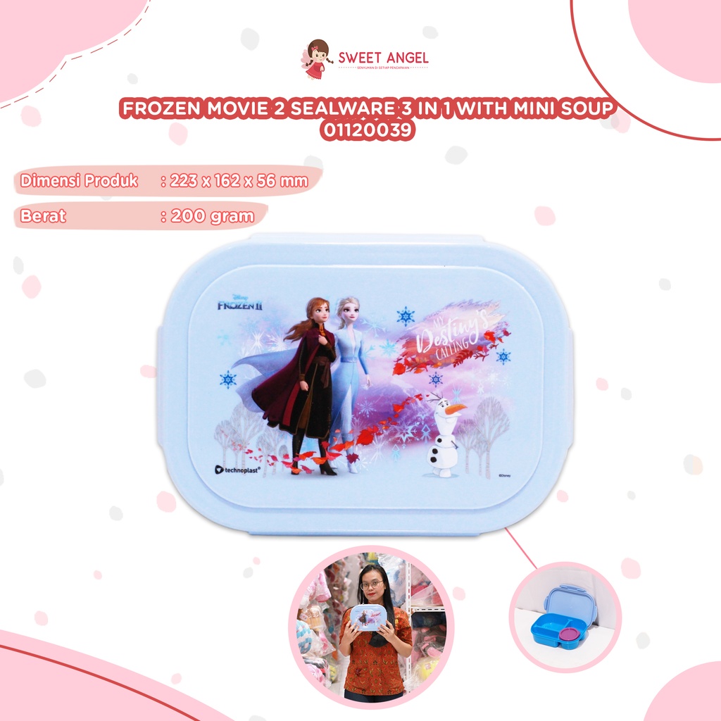 FROZEN MOVIE 2 SEALWARE 3IN1 WITH MINI SOUP (SW813.DFMV2/48P)