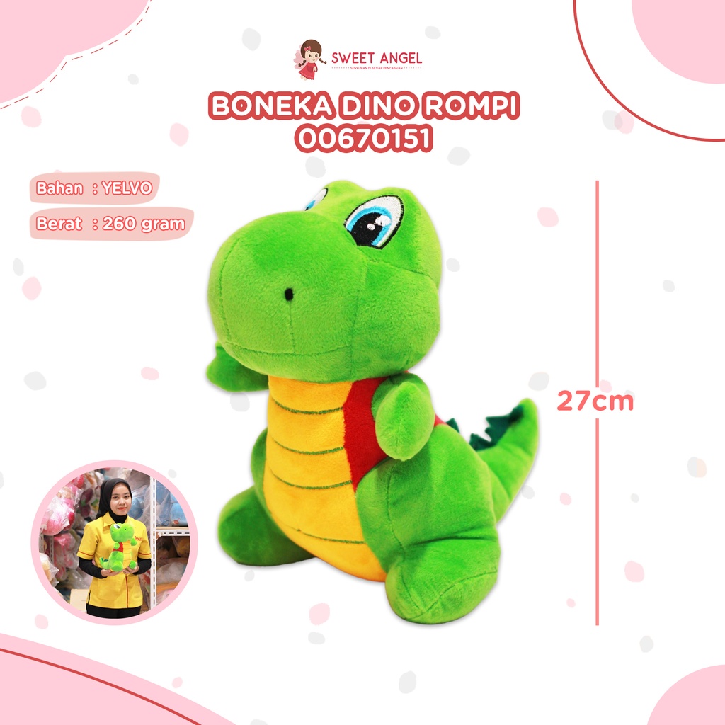 [00670151] BONEKA DINO ROMPI ANIMAL KECIL