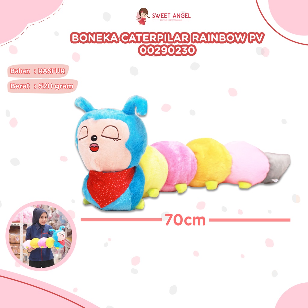 [00290230] BONEKA CATERPILLAR RAINBOW PV 29L'