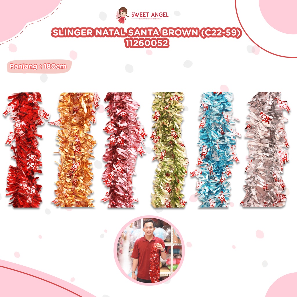 SLINGER NATAL SANTA METALIK (C22-59)