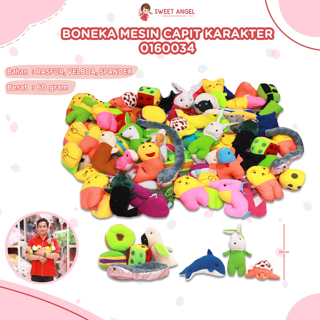 BONEKA MESIN CAPIT KARAKTER