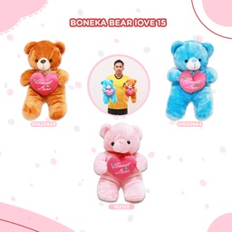 [162122] BONEKA BEAR LOVE 15"
