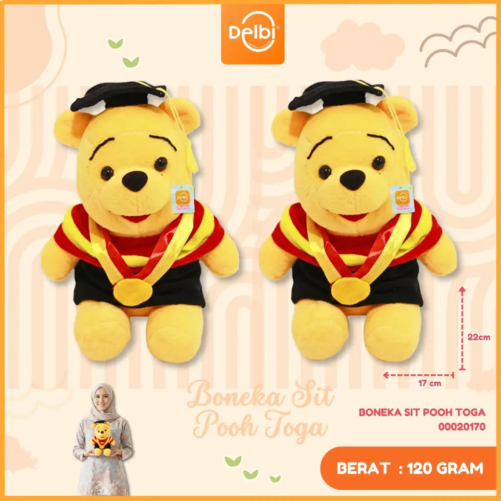 BONEKA SIT POOH TOGA