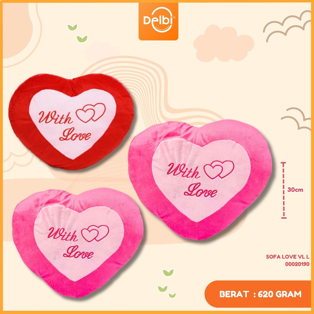 [00020190] SOFA LOVE VL L (Merah)