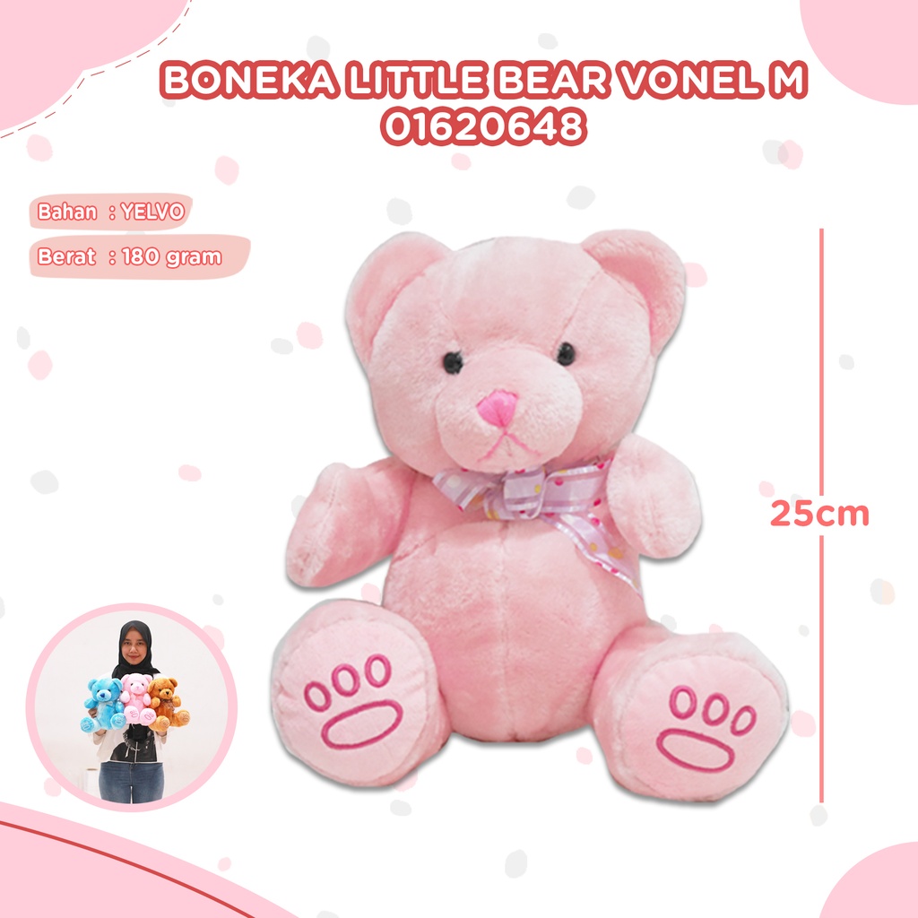 [01620648] BONEKA LITTLE BEAR VONEL M (Pink)