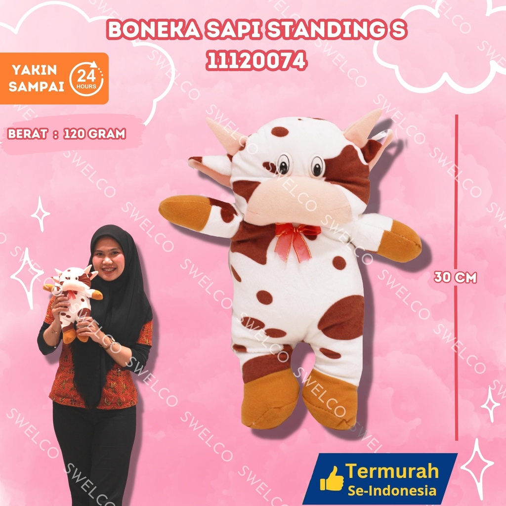 [11120074] BONEKA SAPI STANDING S KECIL S" HEWAN
