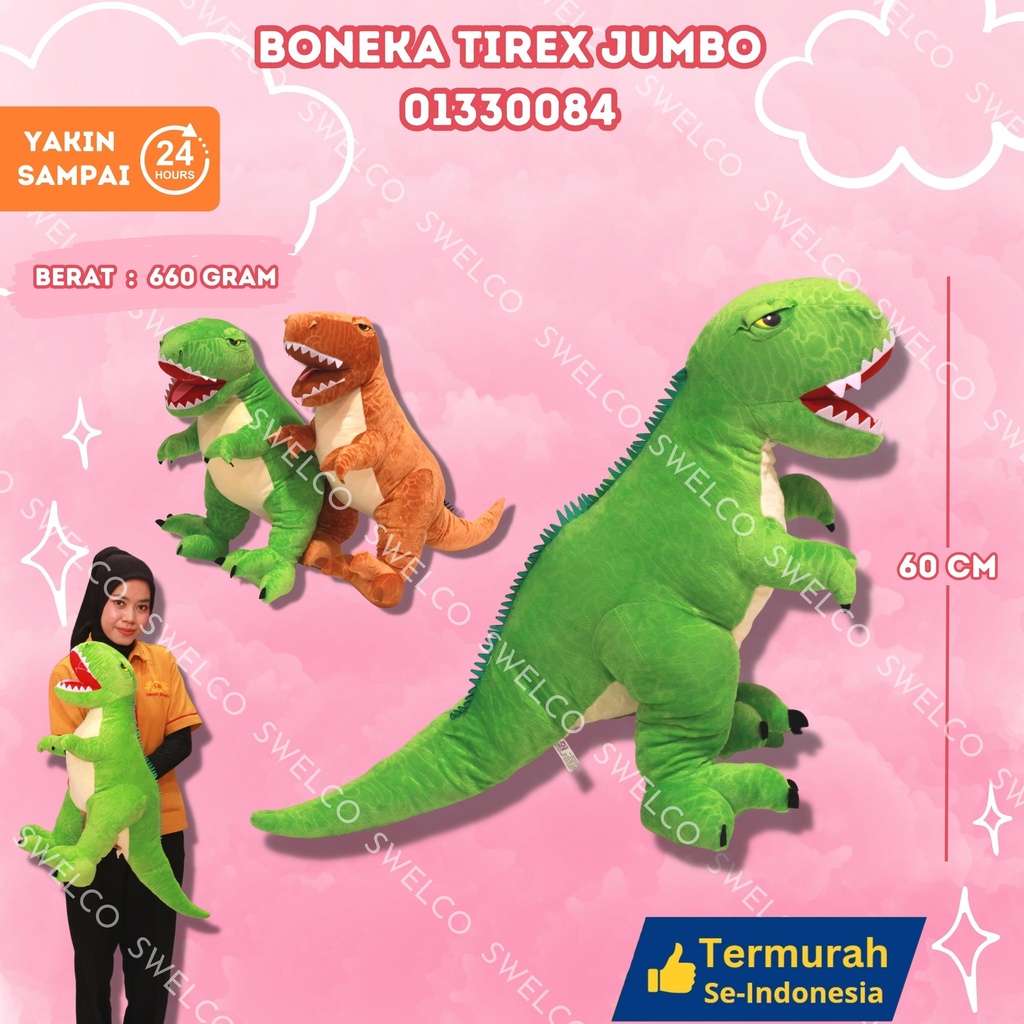 [01330084] BONEKA TIREX JUMBO DINO ANIMAL BESAR JUMGO
