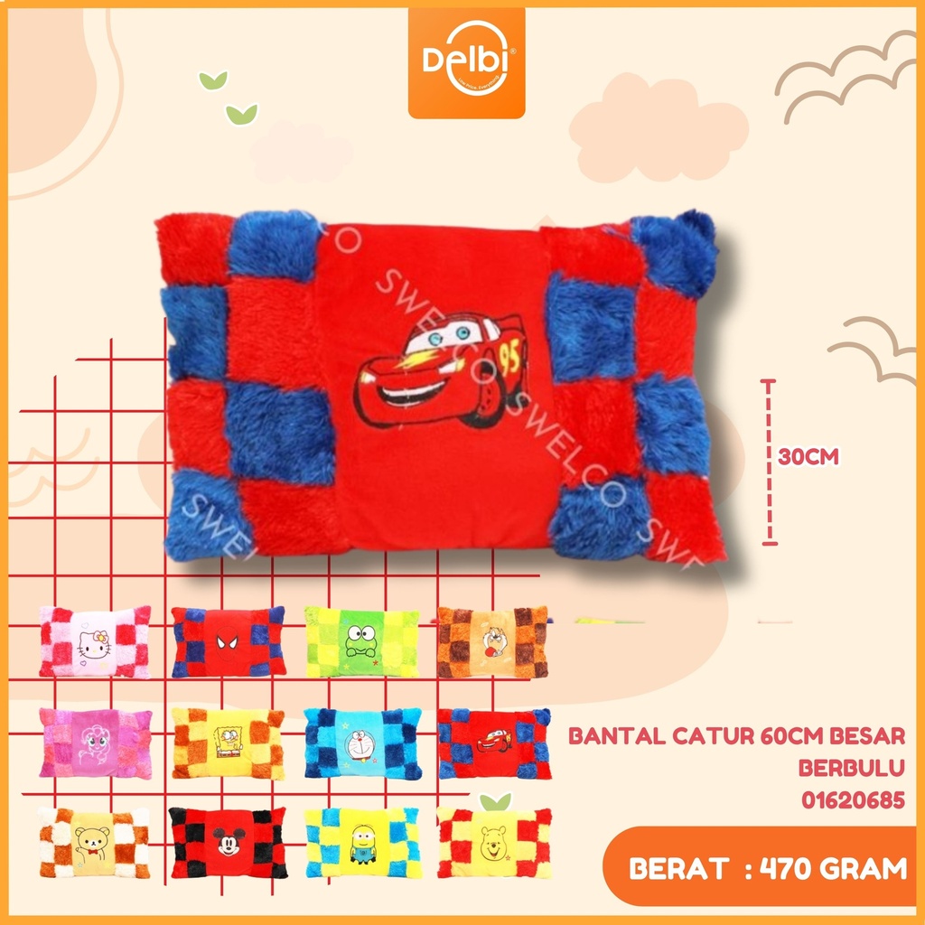 BANTAL CATUR 60CM BESAR BERBULU