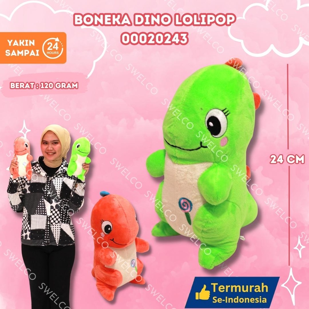 BONEKA DINO LOLIPOP (K) KECIL ANIMAL K