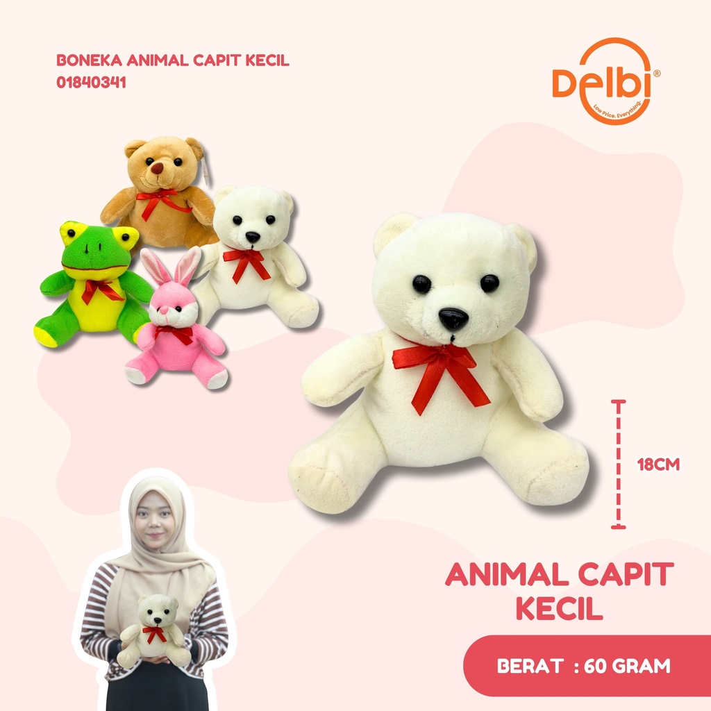 [01840341] BONEKA ANIMAL CAPIT KECIL