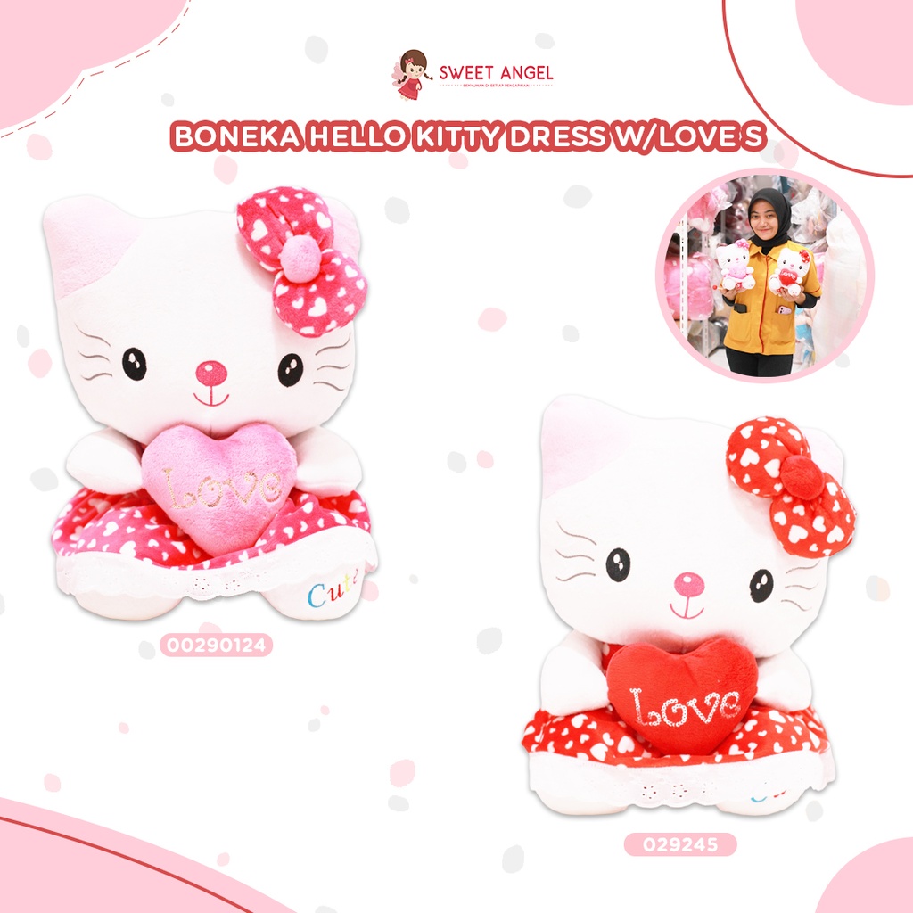 BONEKA HALLO KITI DRESS W/LOVE S KARAKTER LOVE KECIL S" HELLO KITTY