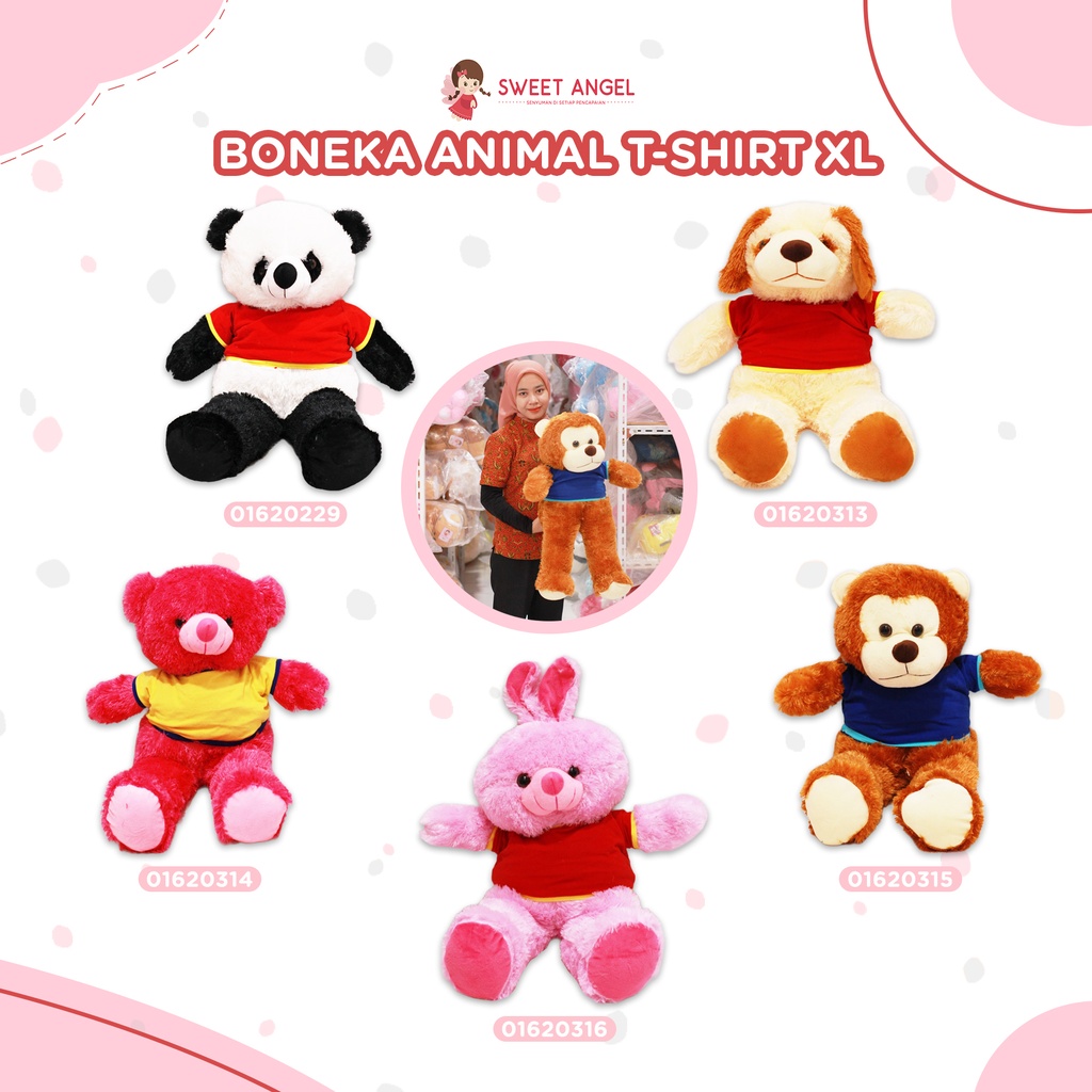 BONEKA ANIMAL T-SHIRT XL