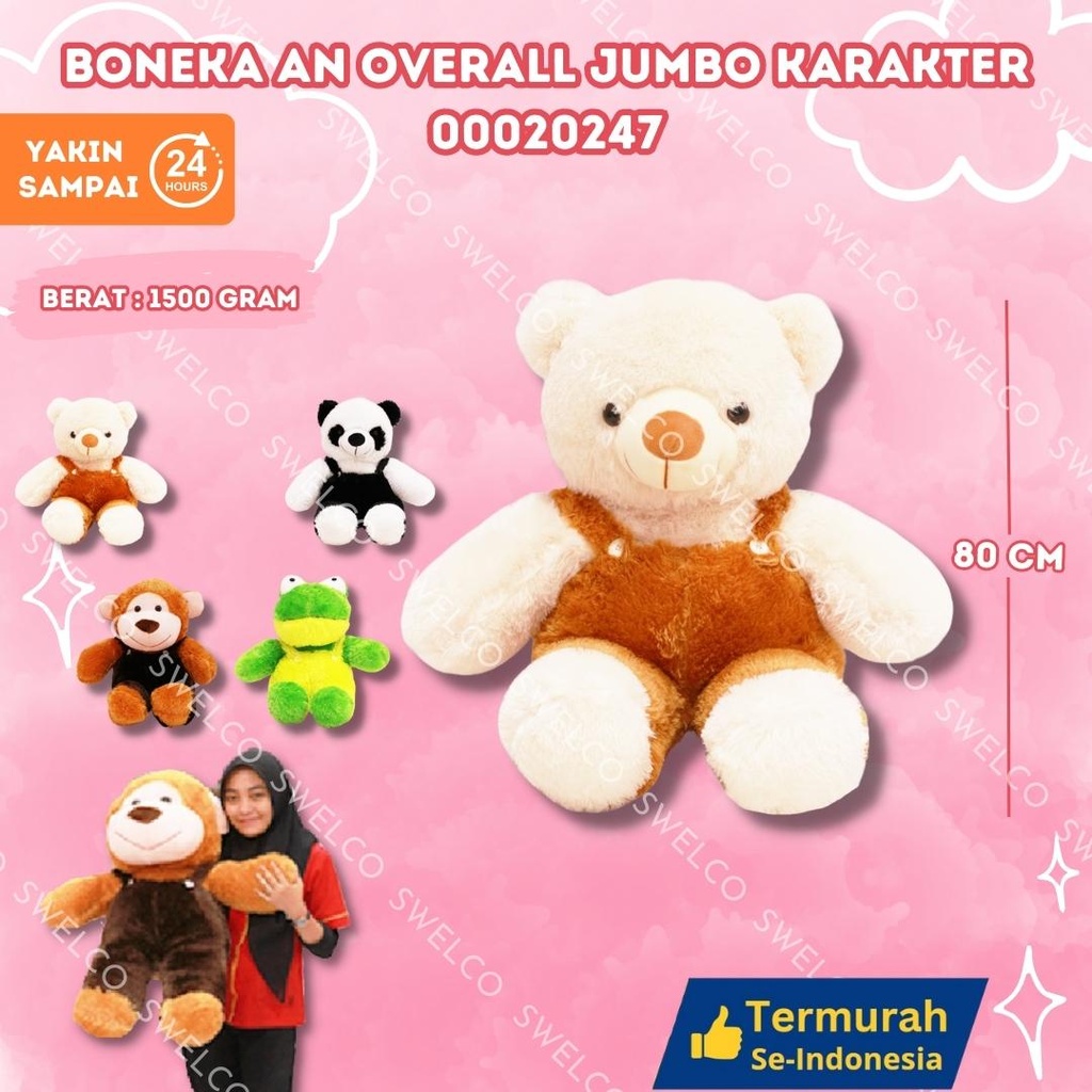 BONEKA AN OVERALL JUMBO KARAKTER
