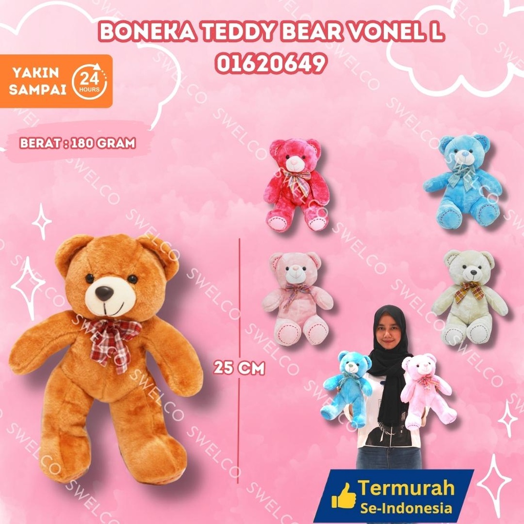 BONEKA TEDDY BEAR VONEL L