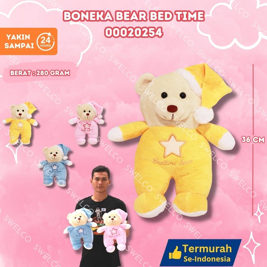 [00020254] BONEKA BEAR BED TIME