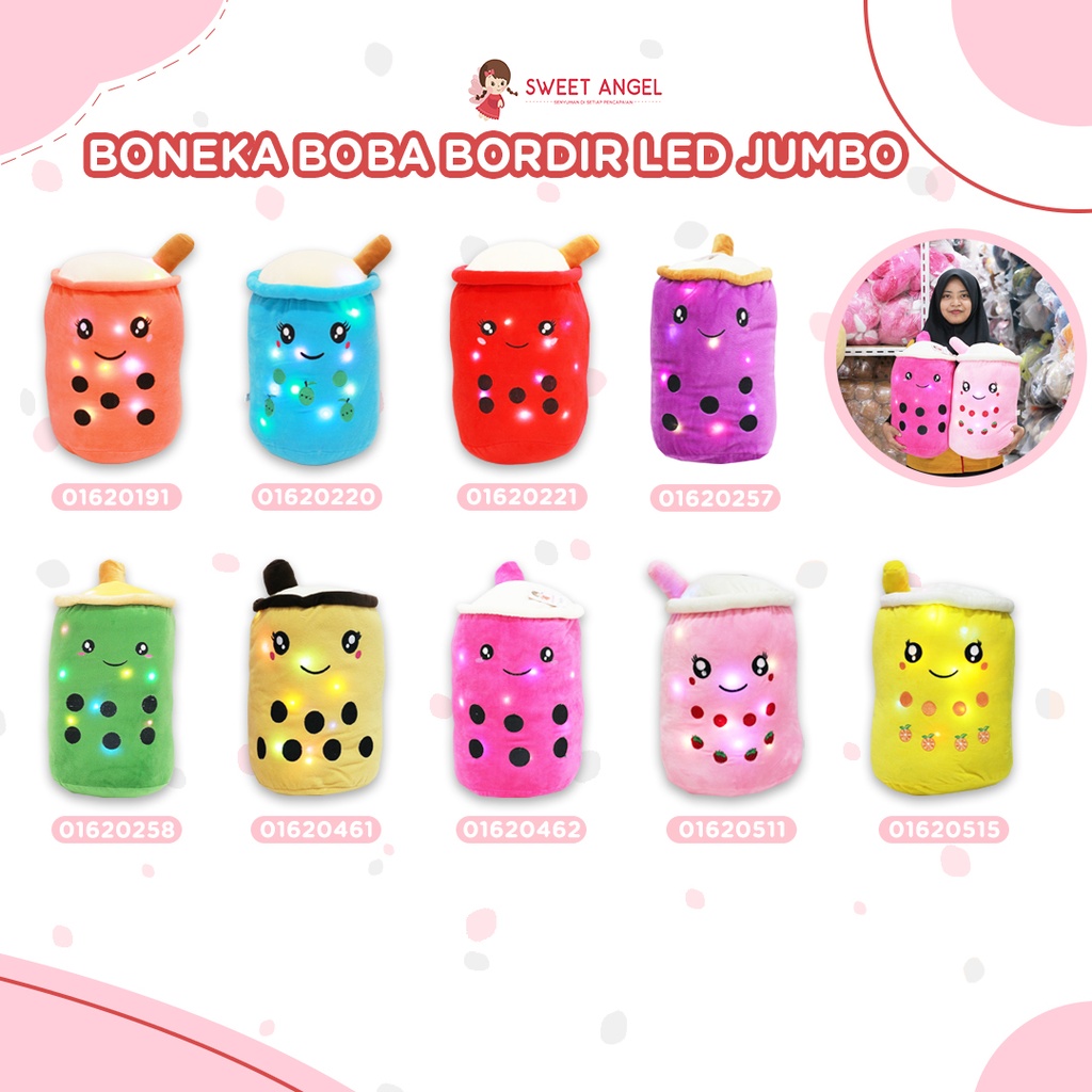[01620702] BONEKA BOBA BORDIR JUMBO (4PCS
