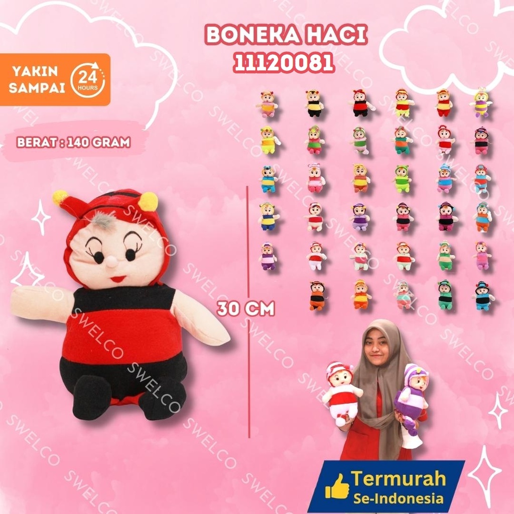 BONEKA HACI KECIL KARAKTER LEBAH