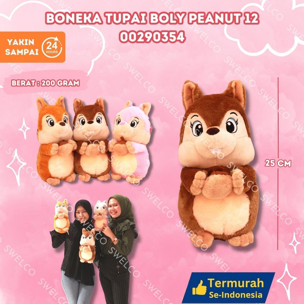 [00290354] BONEKA TUPAI BOLY PEANUT 12'