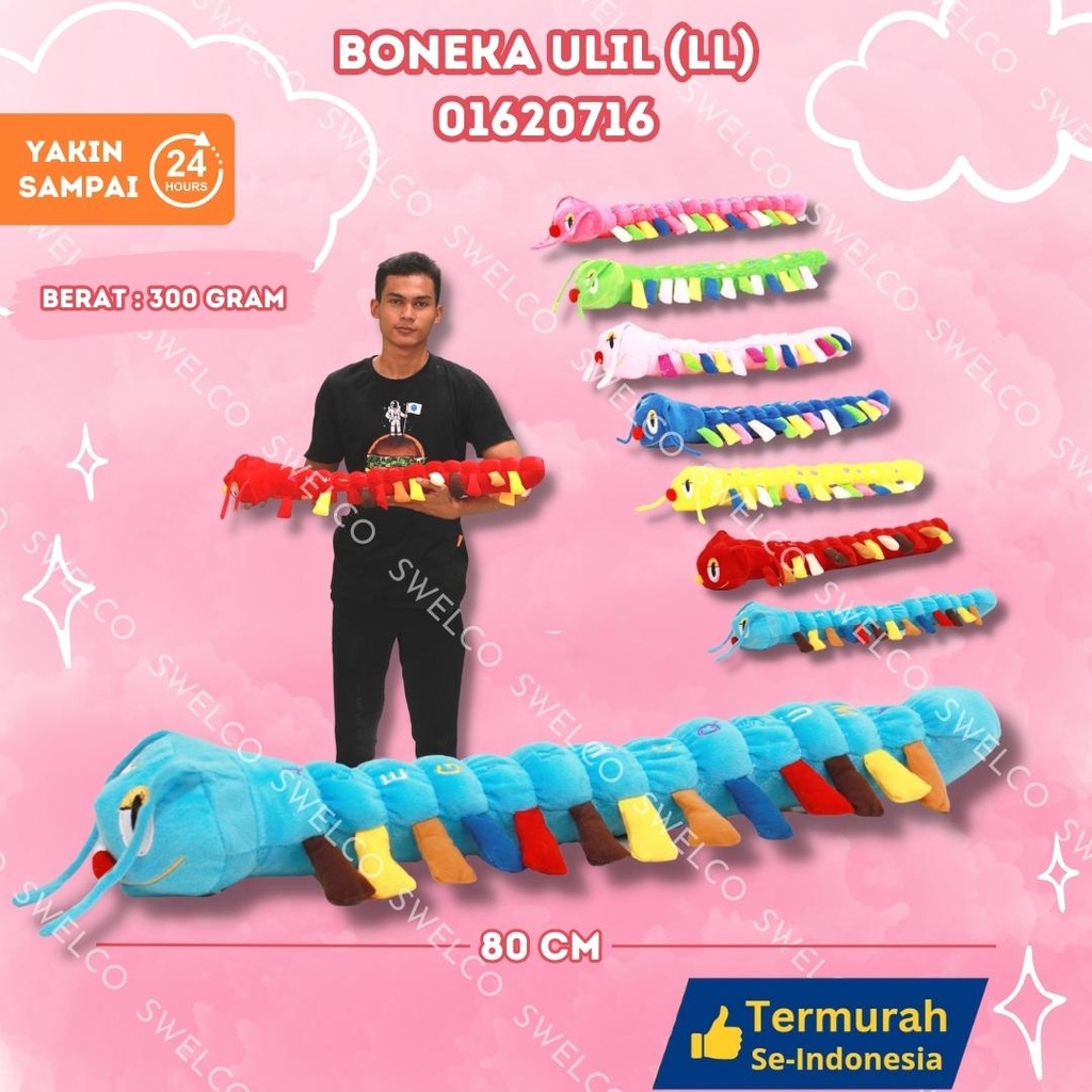 BONEKA ULIL (LL) PANJANG GULING CACING LL