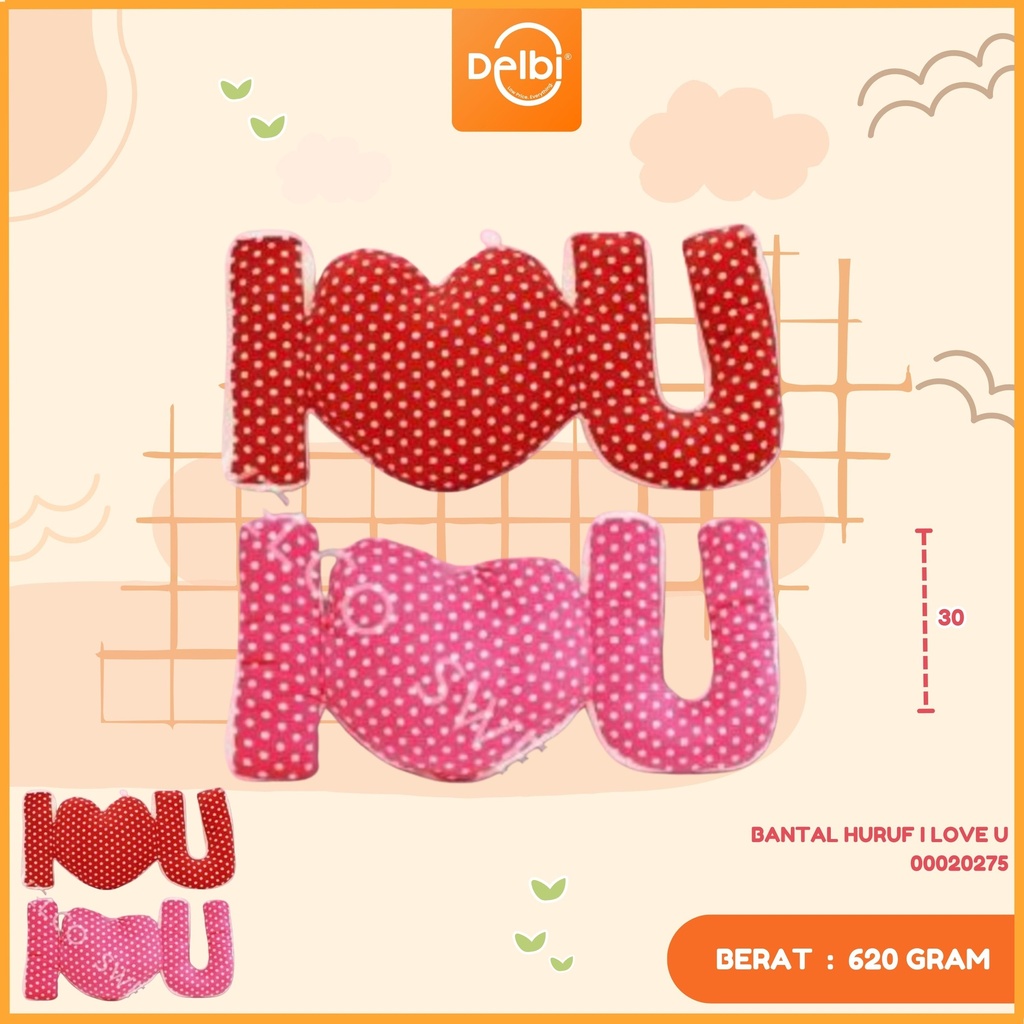 BANTAL HURUF I LOVE U