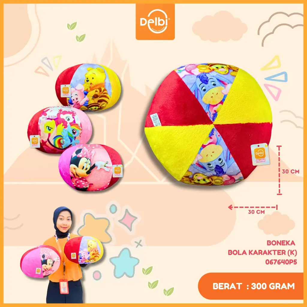 BONEKA BOLA KARAKTER (K)