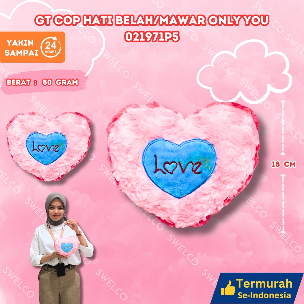 GT COP HATI BELAH/MAWAR ONLY YOU