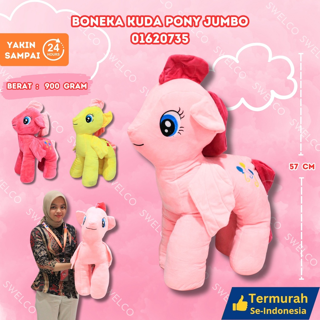 [01620735] BONEKA KUDA PONY JUMBO