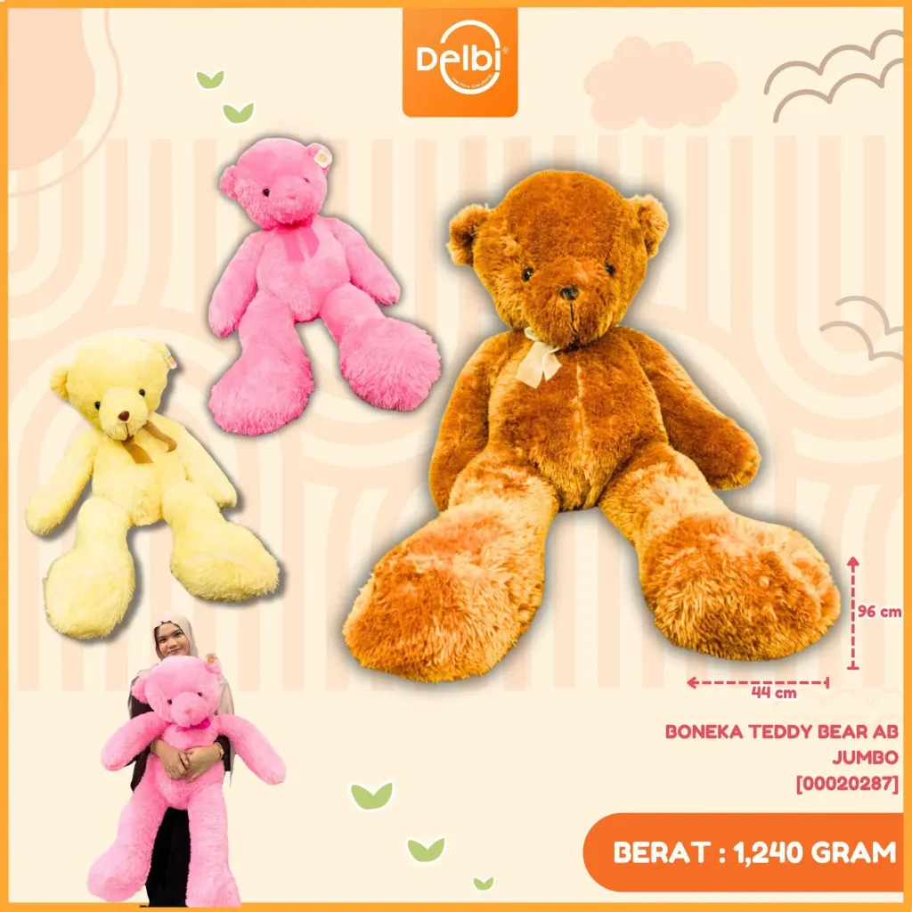 [00020287] BONEKA TEDDY BEAR AB JUMBO