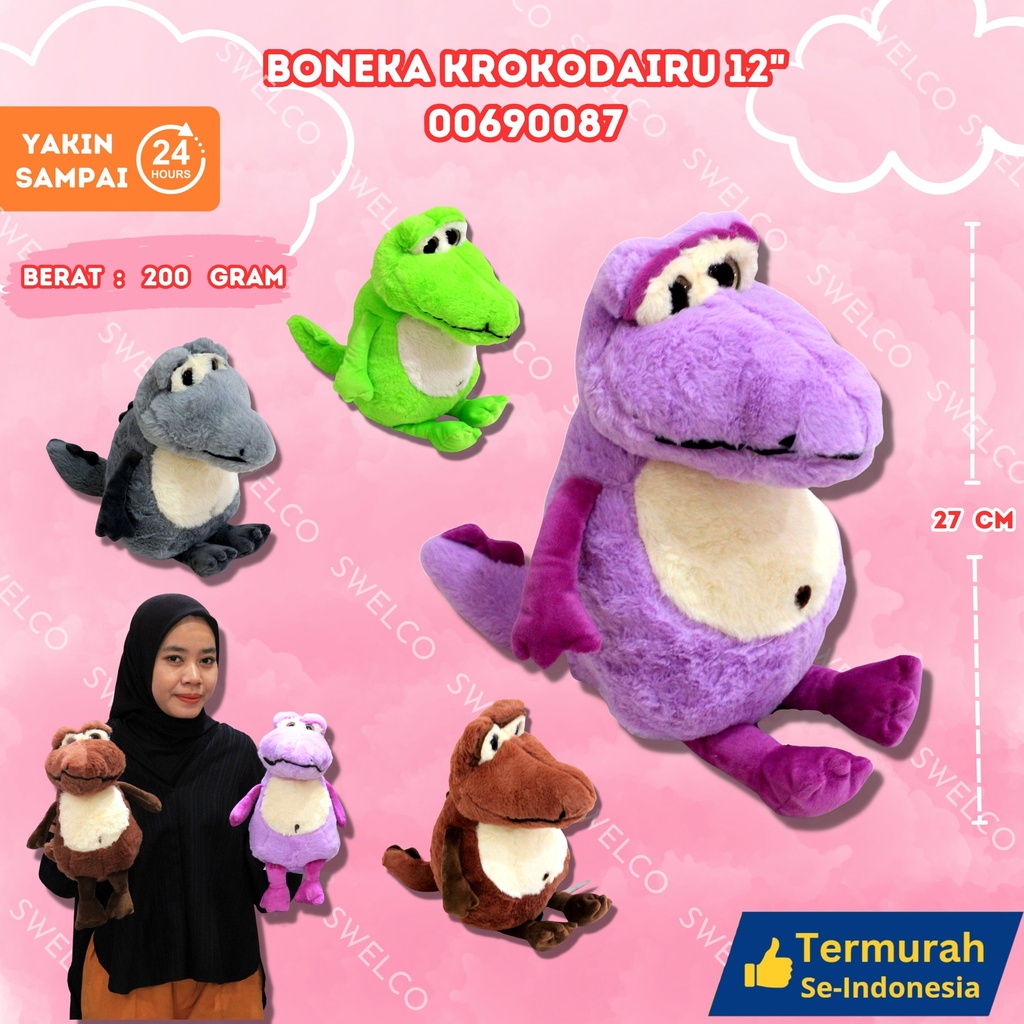 BONEKA KROKODAIRU 12"