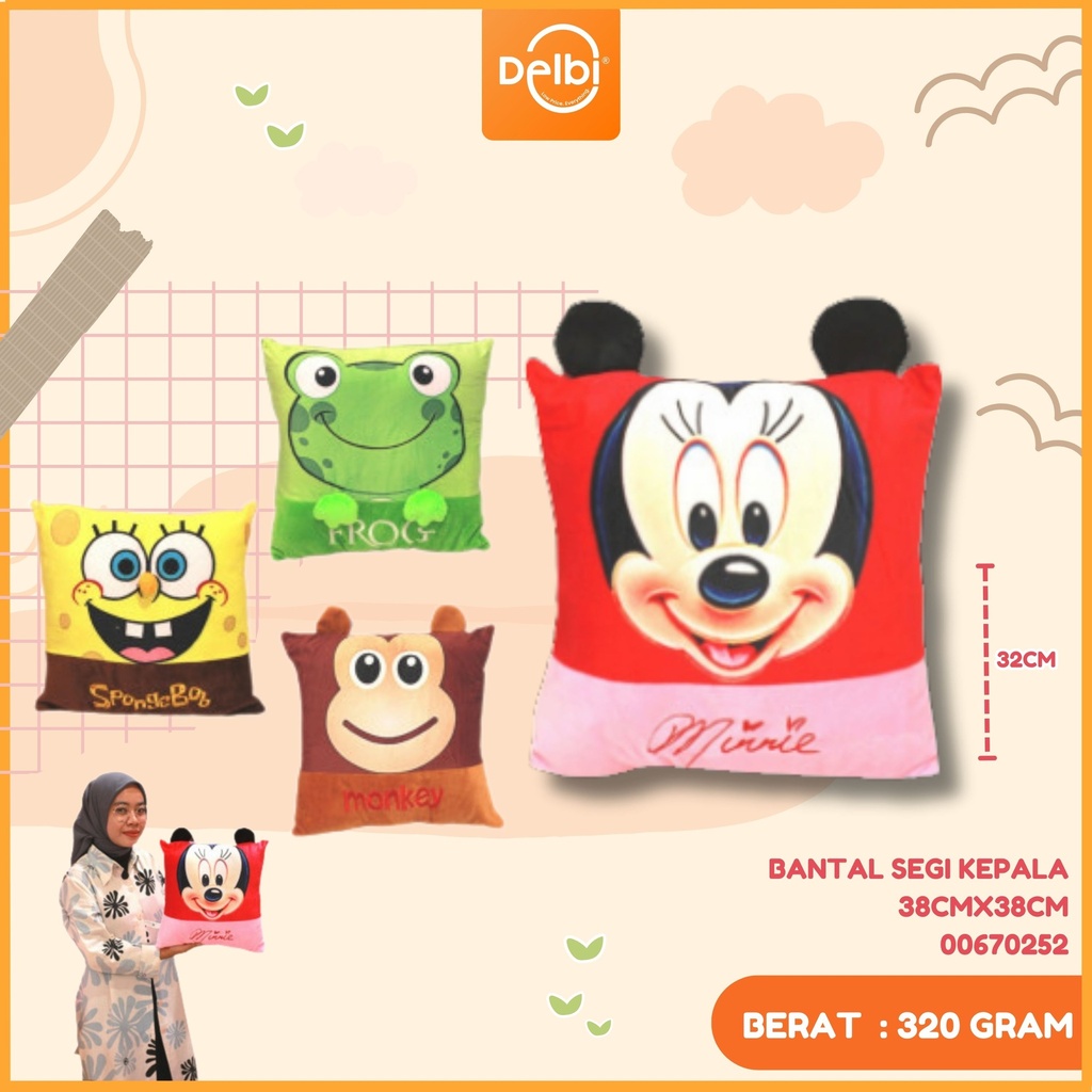 [00670252] BANTAL SEGI KEPALA 38CMX38CM