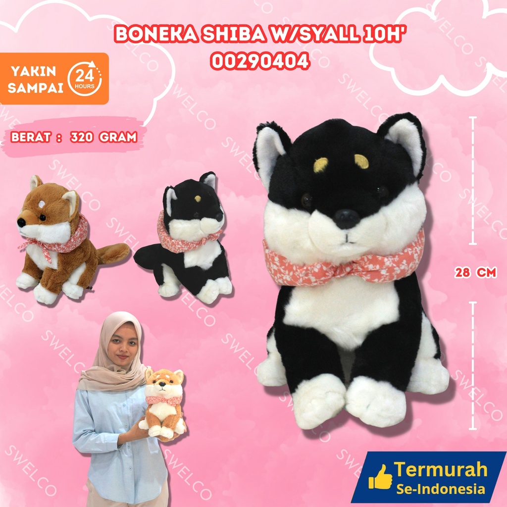 BONEKA SHIBA W/SYALL 10H'
