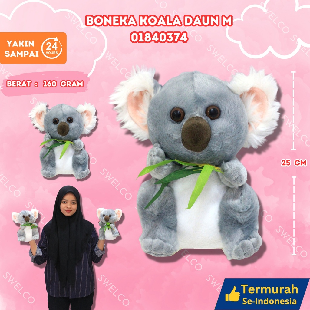 [01840374] BONEKA KOALA DAUN M