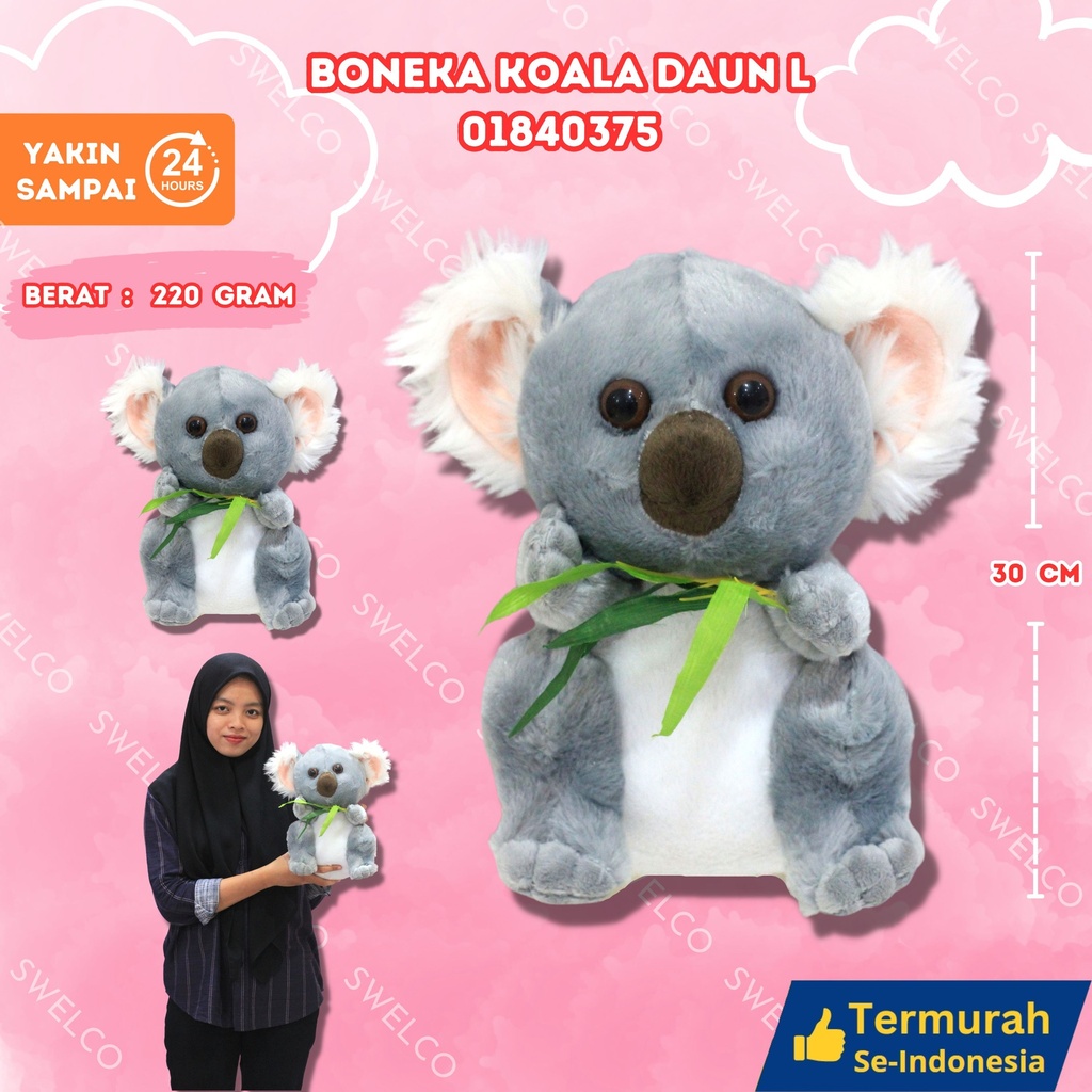 [01840375] BONEKA KOALA DAUN L