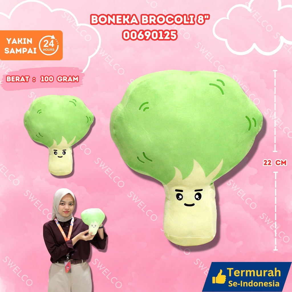 [00690125] BONEKA BROCOLI 8"