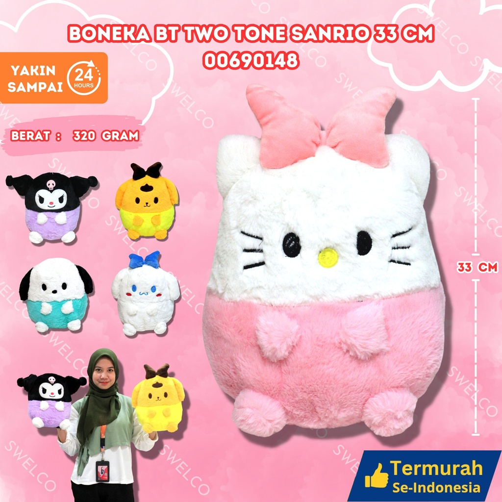 BONEKA BT TWO TONE SANRIO 33CM