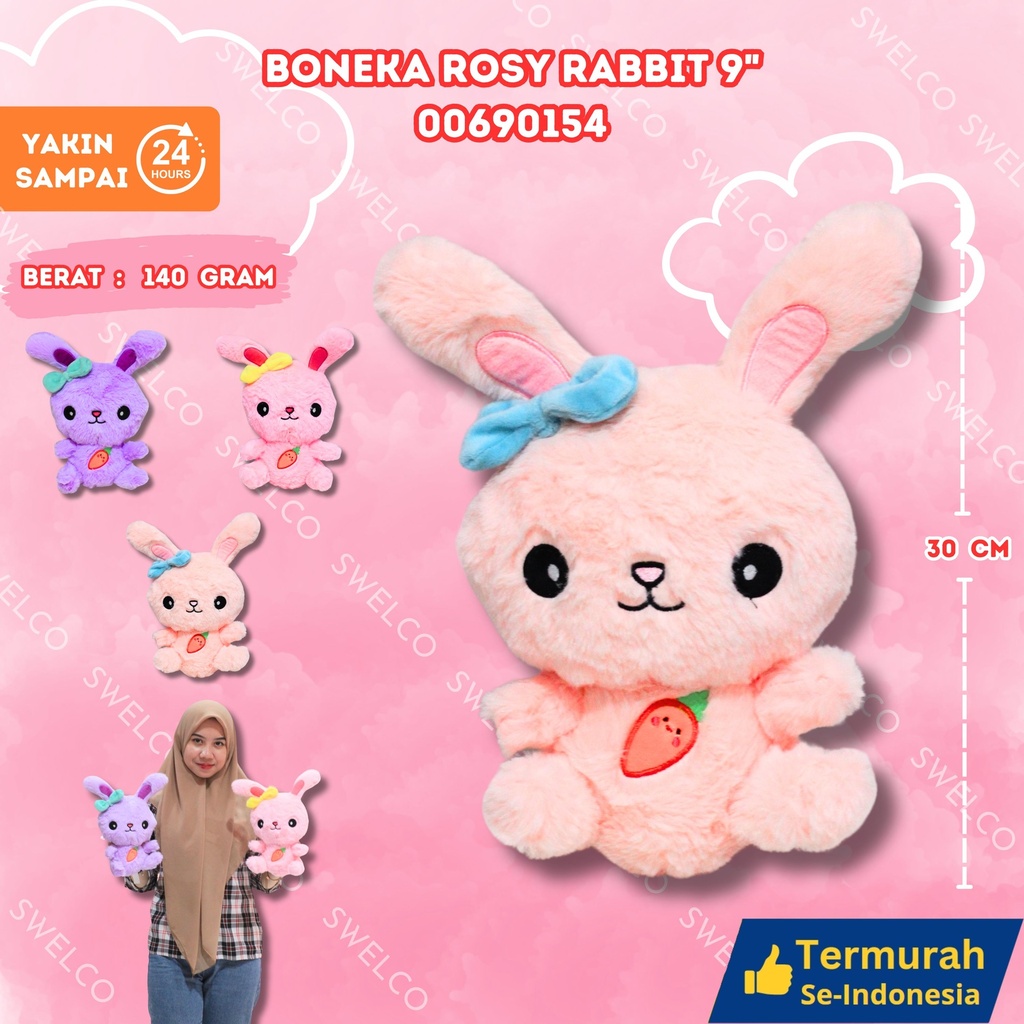 [00690154] BONEKA ROSY RABBIT 9" KECIL KELINCI