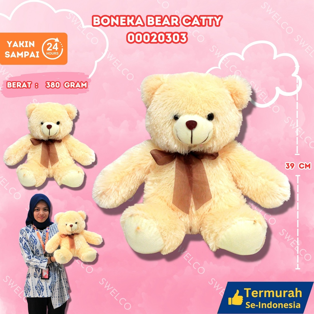 BONEKA BEAR CATTY PITA SEDANG