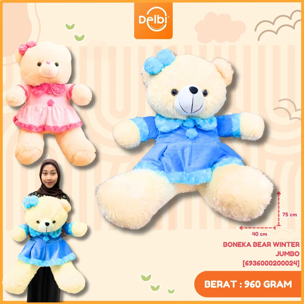 [6936000200024] BONEKA BEAR WINTER JUMBO