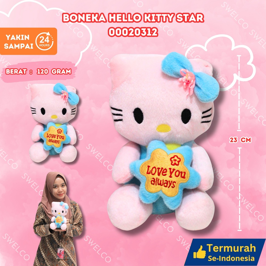 BONEKA HELLO KITTY STAR KECIL
