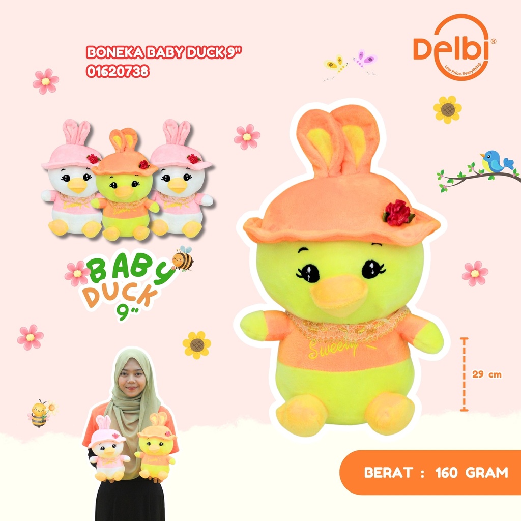 [01620738] BONEKA BABY DUCK 9" BEBEK KECIL
