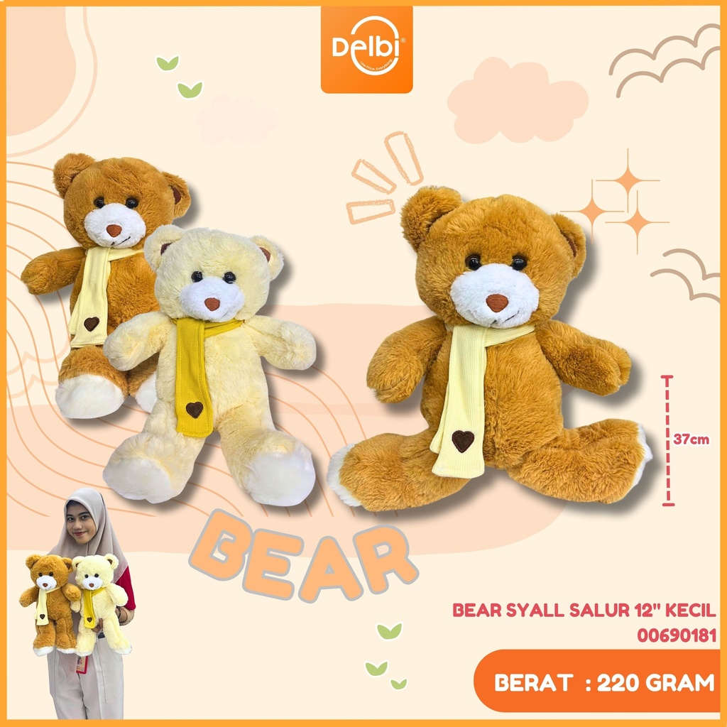 [00690181] BEAR SYALL SALUR 12" KECIL