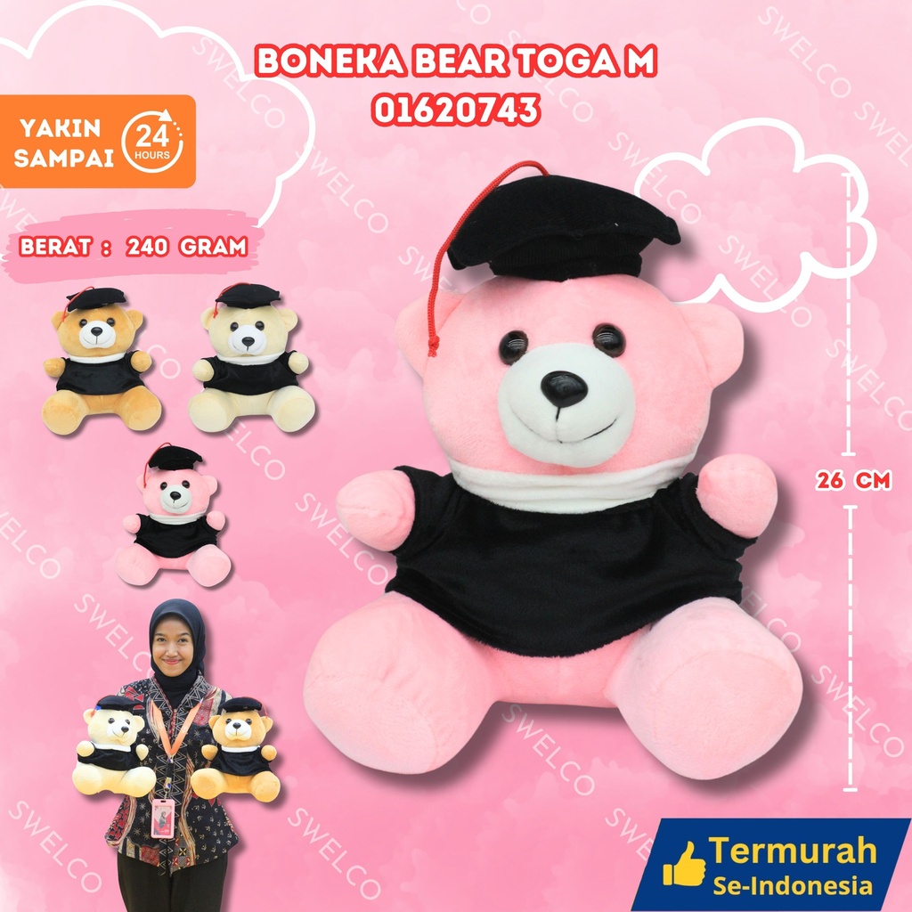 [01620743] BONEKA BEAR TOGA M