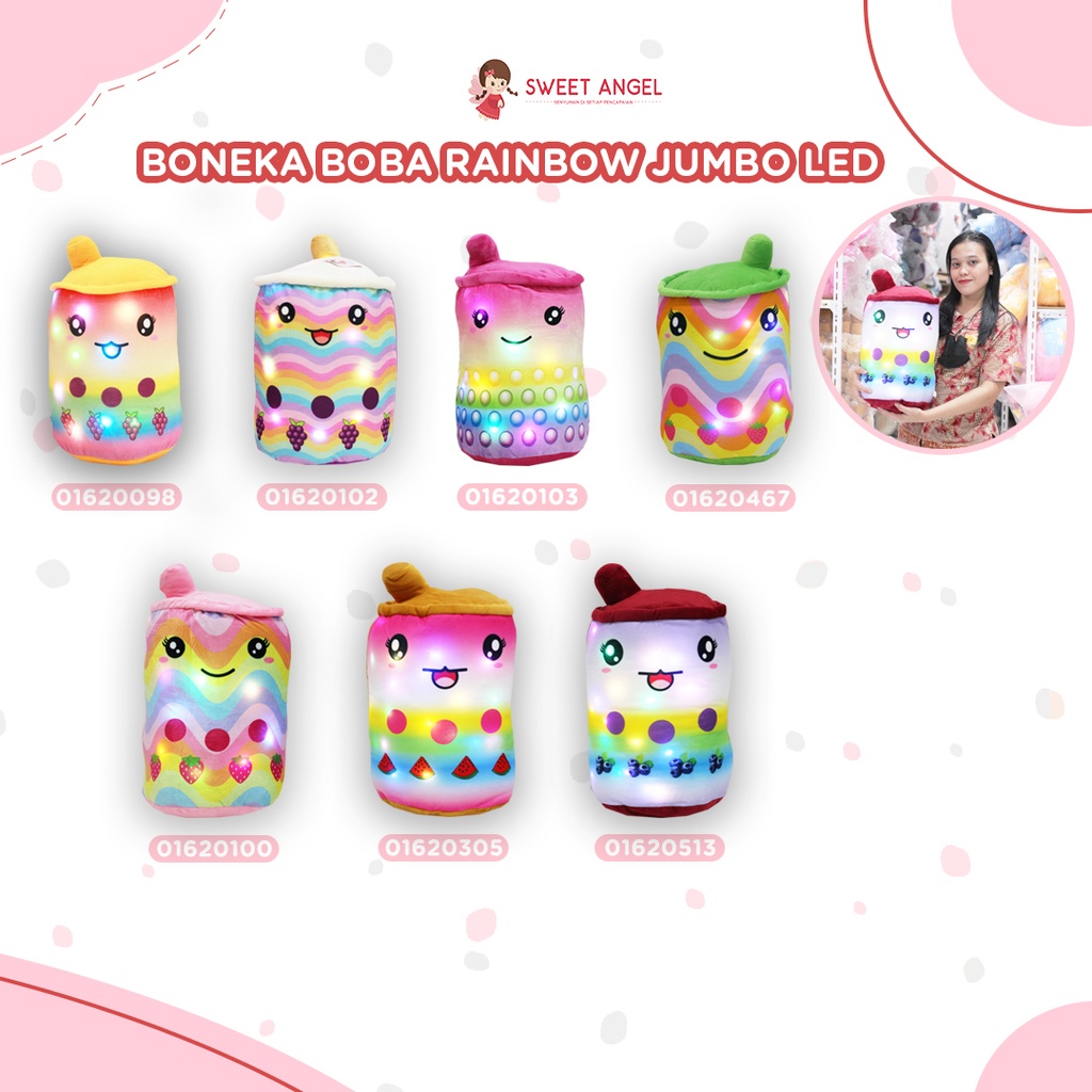BONEKA BOBA RAINBOW JUMBO (4PCS (salin)