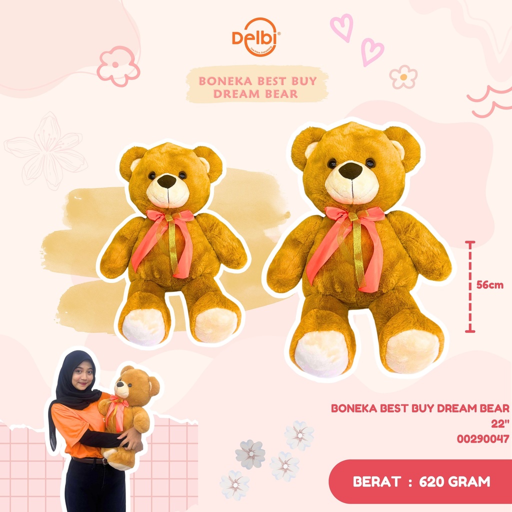 BONEKA BEST BUY DREAM BEAR 22"