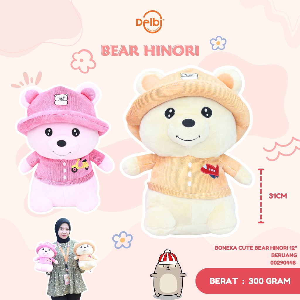 BONEKA CUTE BEAR HINORI 12" BERUANG 
