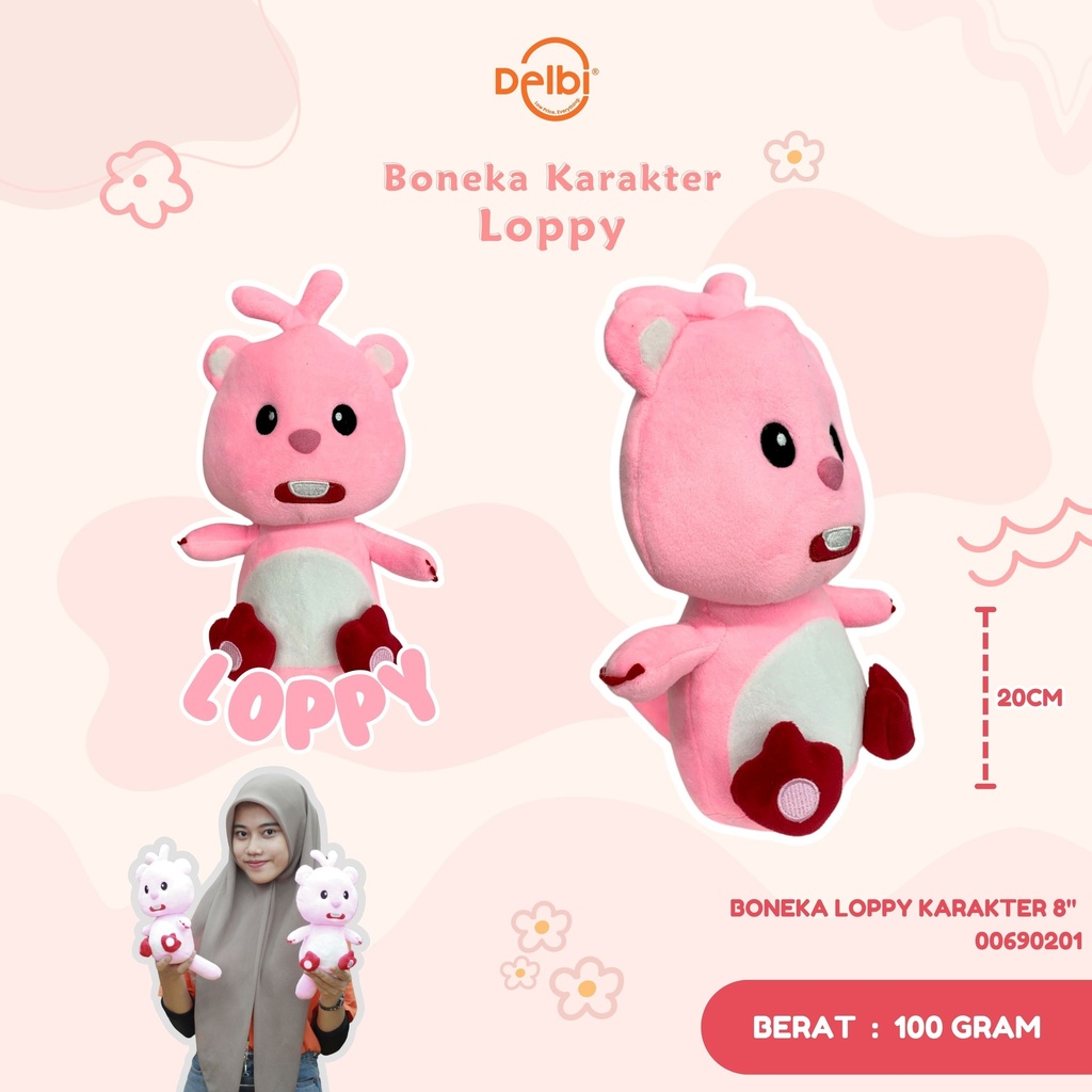 [00690201] BONEKA LOPPY KARAKTER 8" 